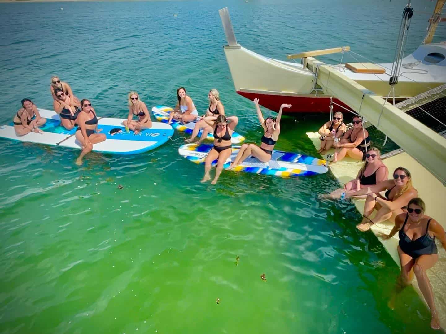 Mon Tiki Charters include paddle boards in the charter price