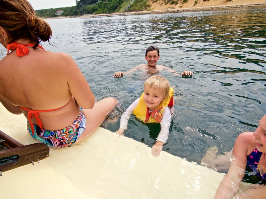 Family sail & swim